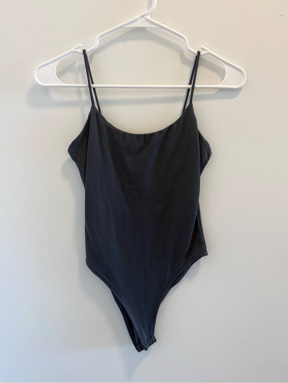 Zara Seamless Dark Grey Polyamide Tank Bodysuit Women’s Small